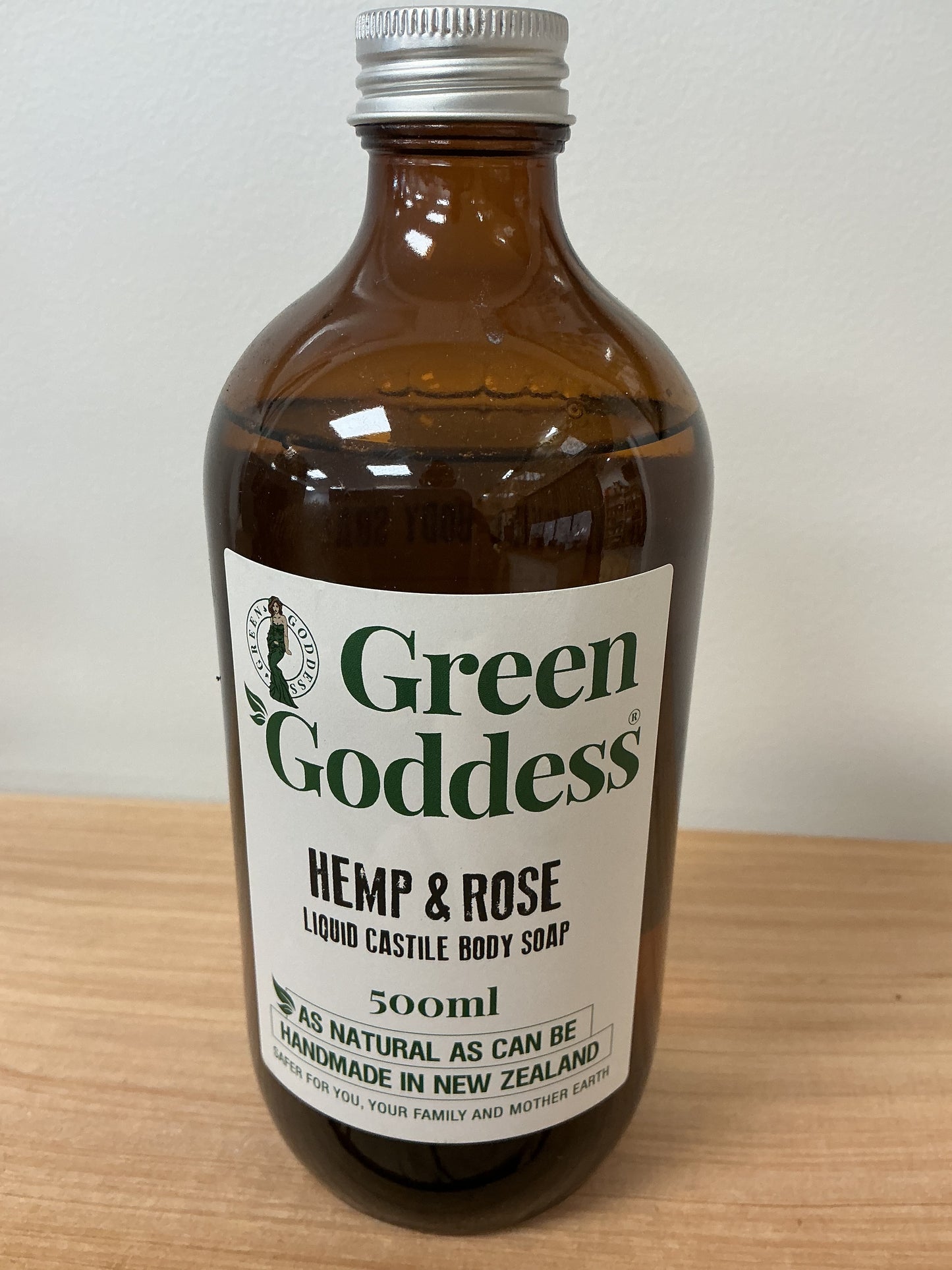 Green Goddess Hemp & Rose Liquid Castile Body Soap