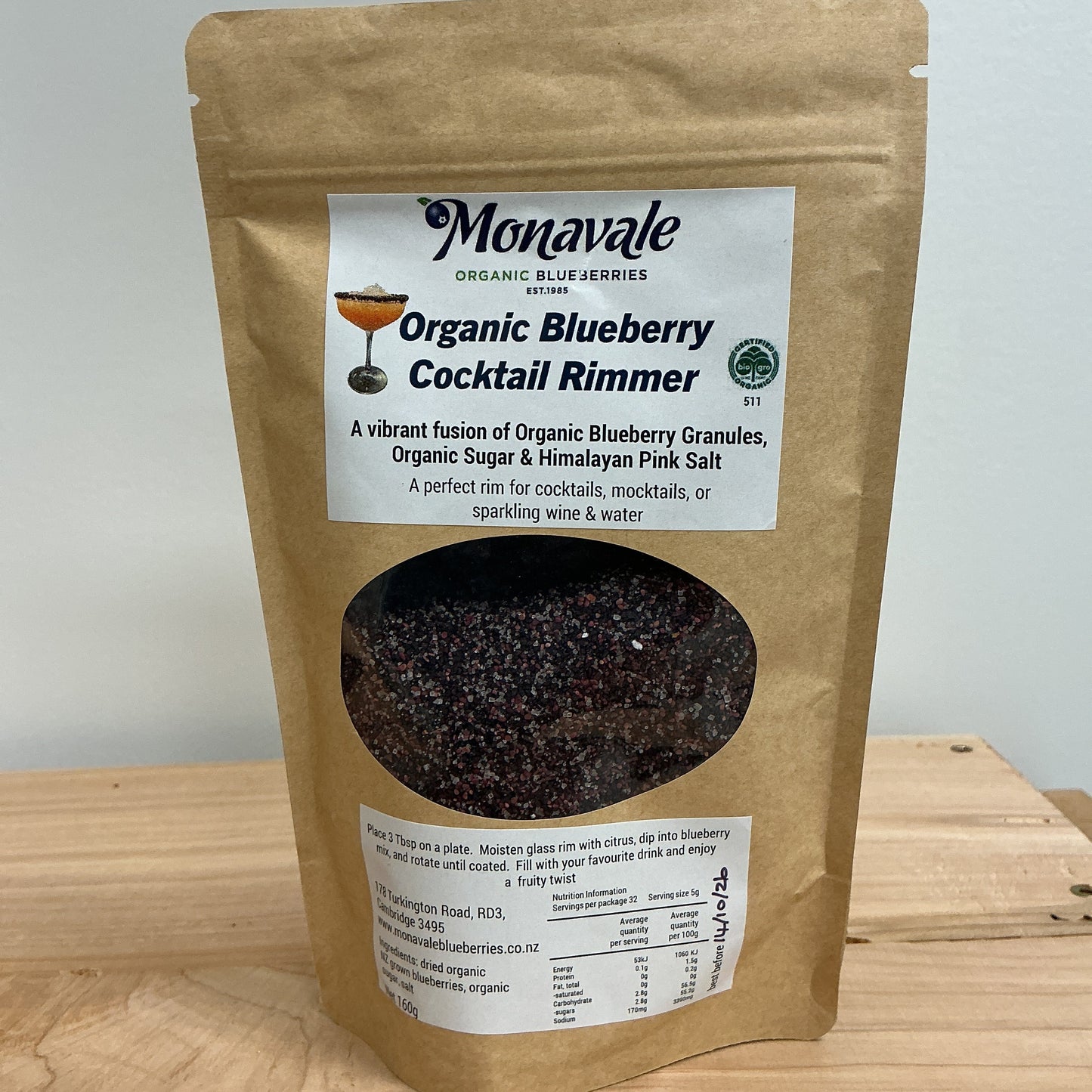 Monavale Blueberry Cocktail Rimmer