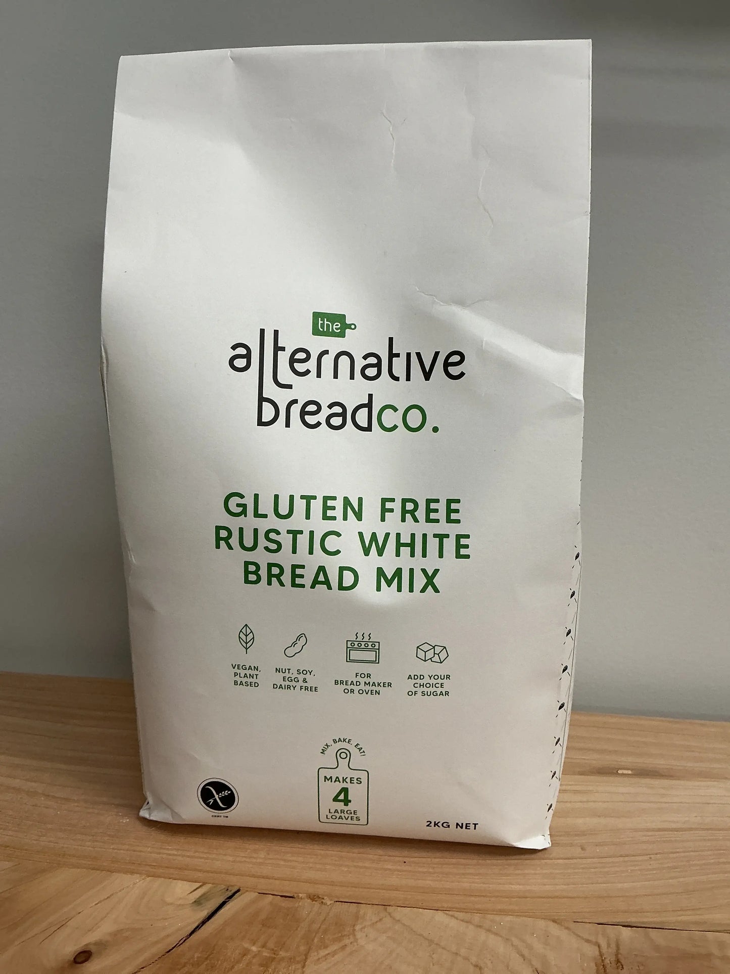 The Alternative Bread Co Gluten Free Rustic White bread mix