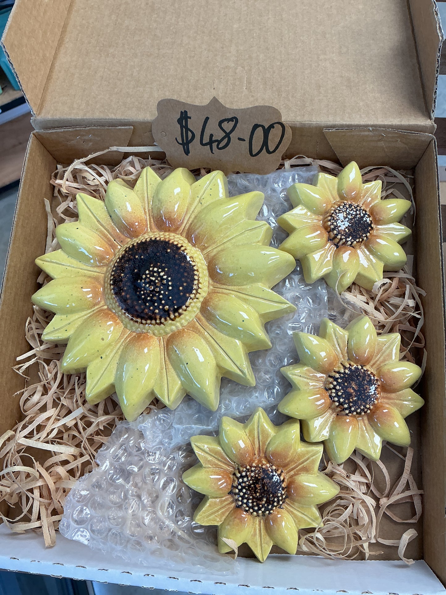 Four Sunflowers