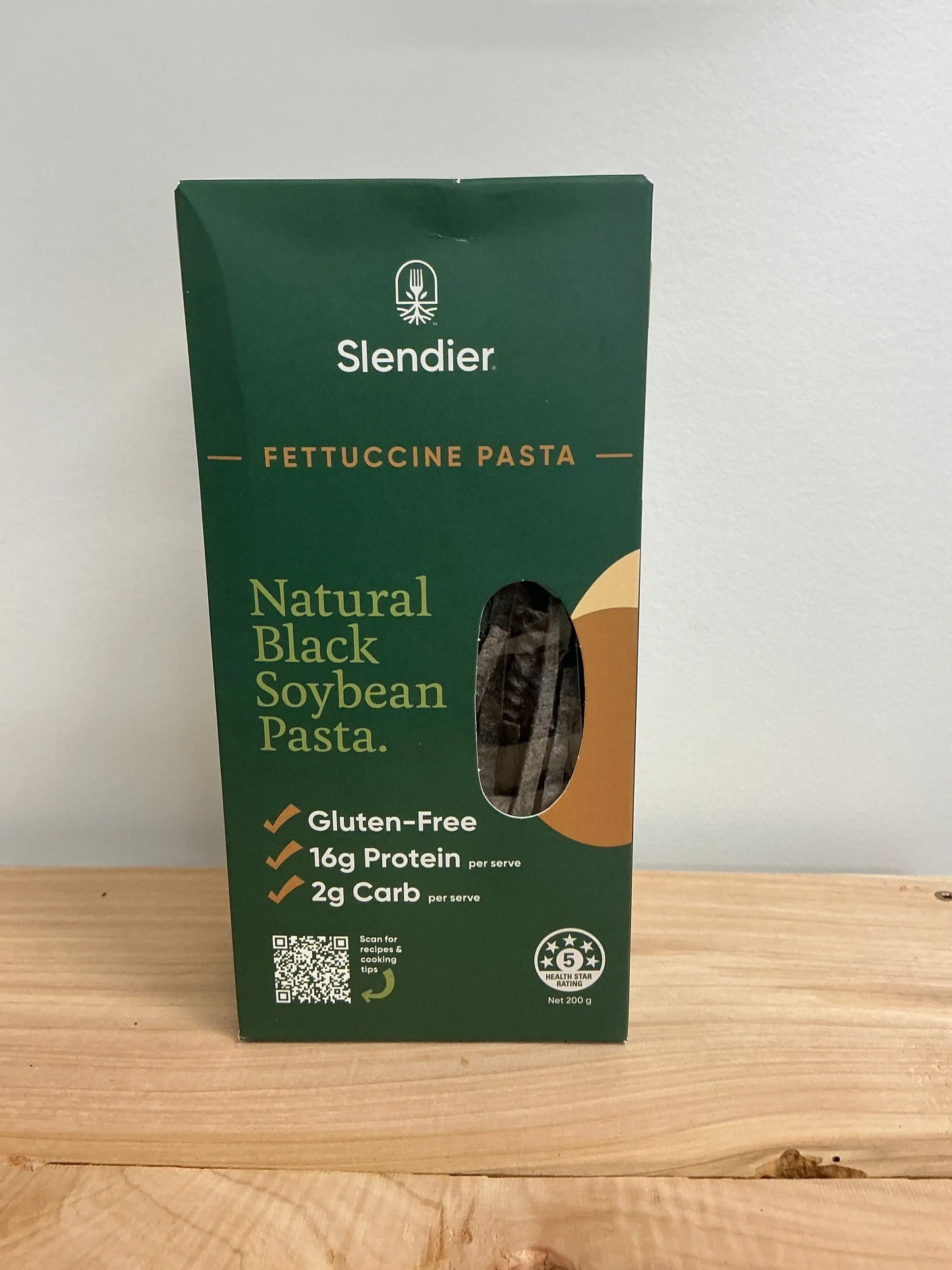 Slendier Natural Black Soybean Fettuccine