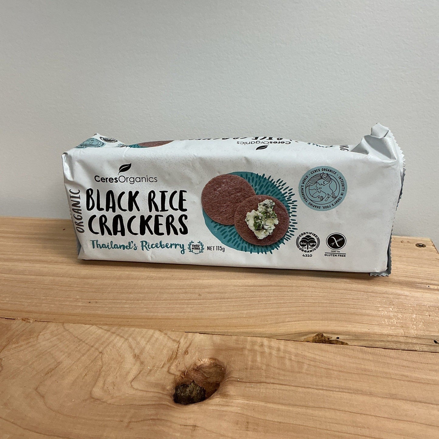 Ceres Black Rice Cracker Thailands Riceberry