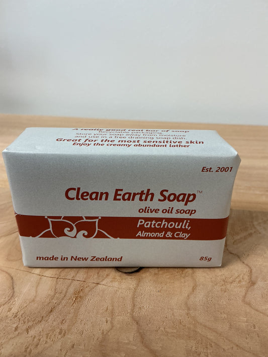 Clean Earth Soap Patchouli,  Almond & Clay