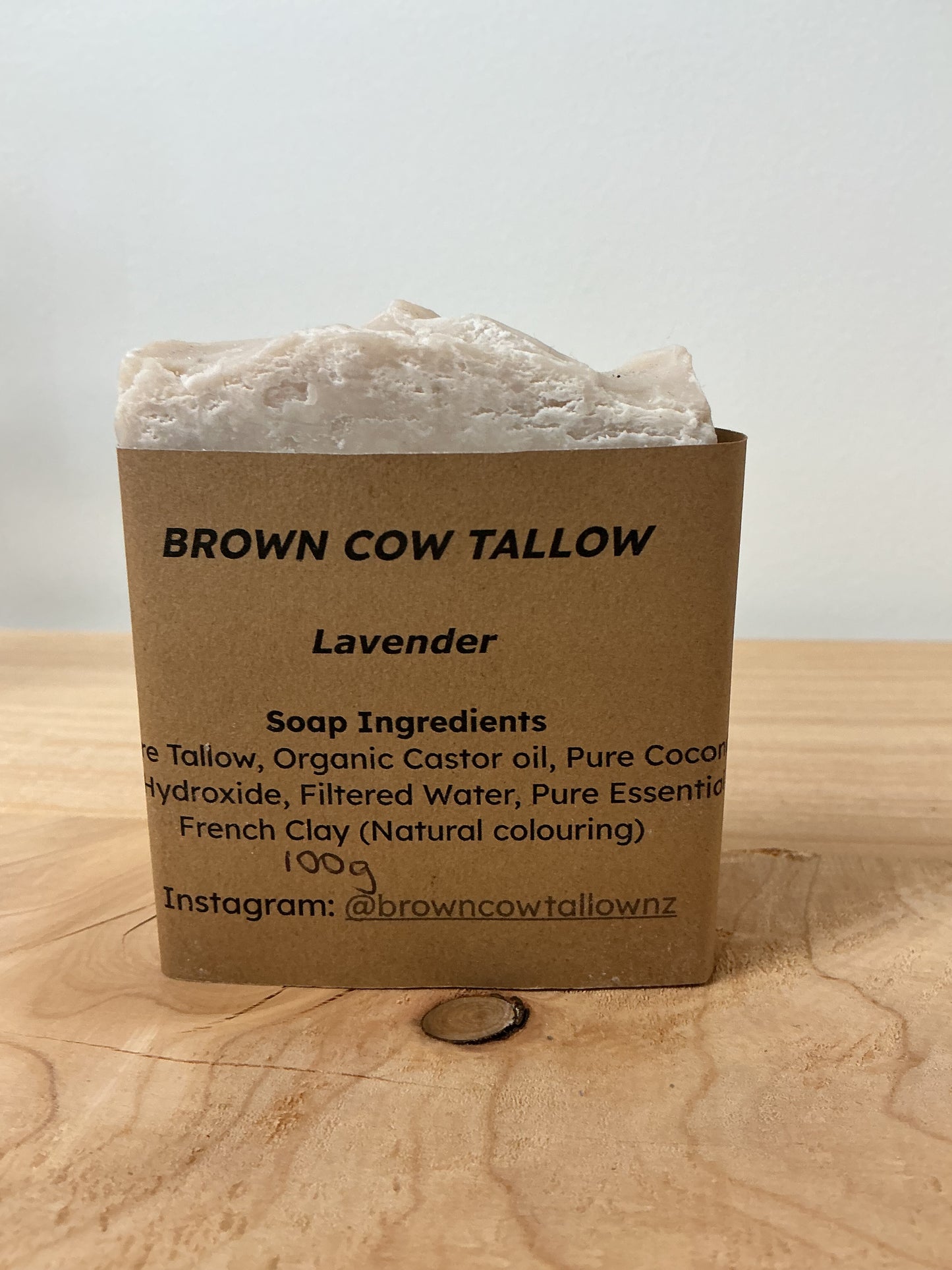 Brown Cow Tallow Soap Lavender