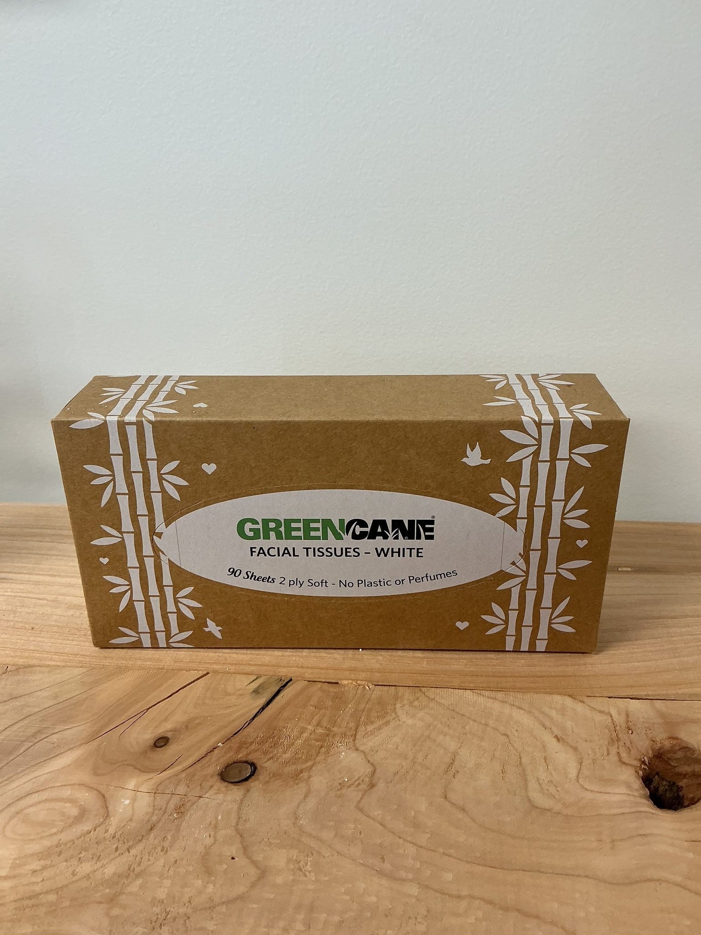 Green Cane Facial Tissues - White