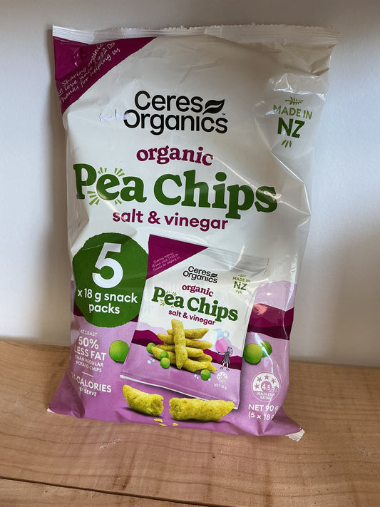 Ceres Organic Pea Chips Salt and Vinegar 5pack