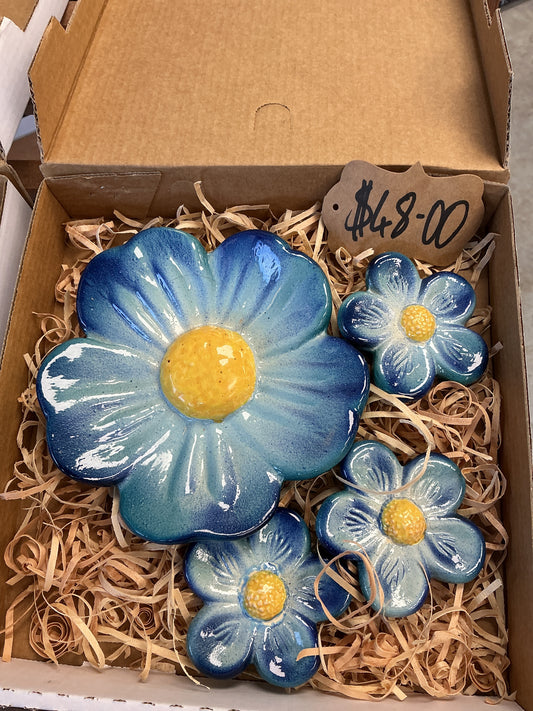 Four Blue Flowers