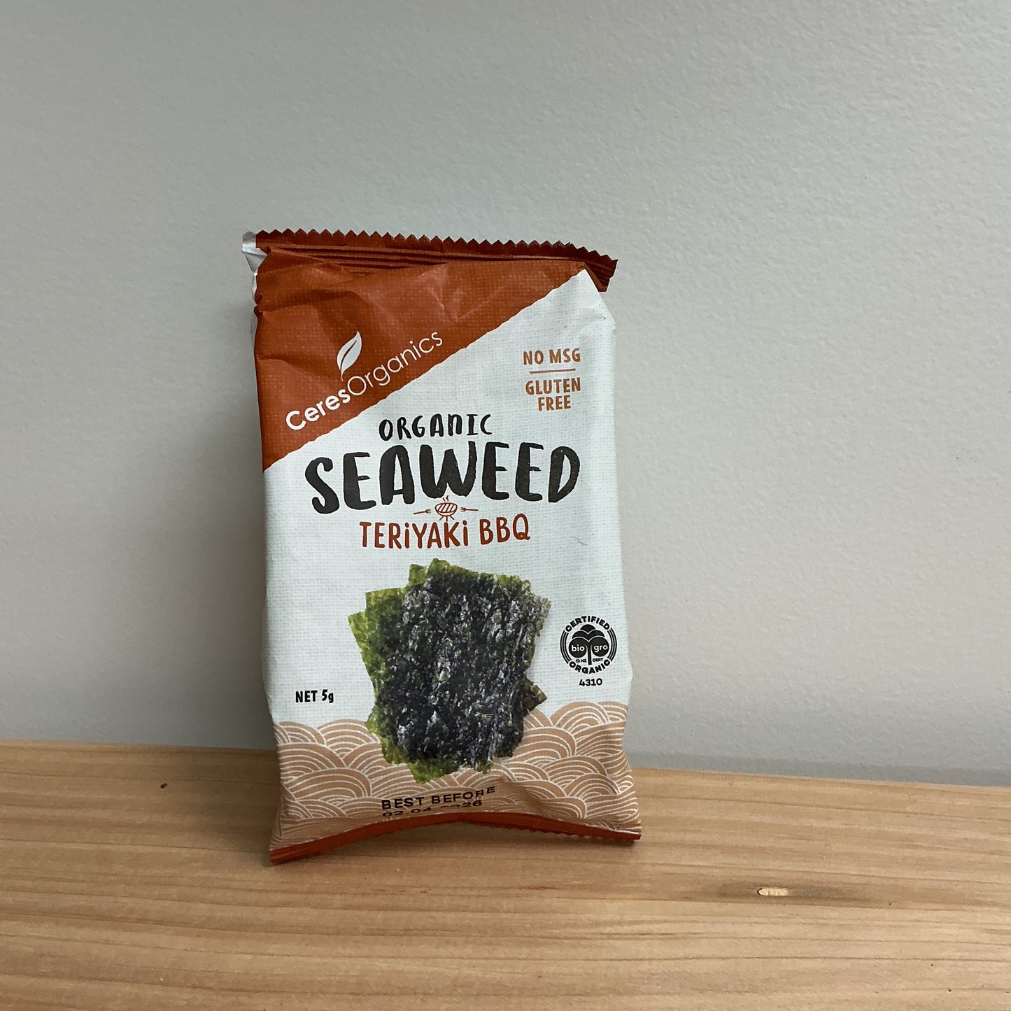 Ceres Seaweed Teriyaki 5g snack
