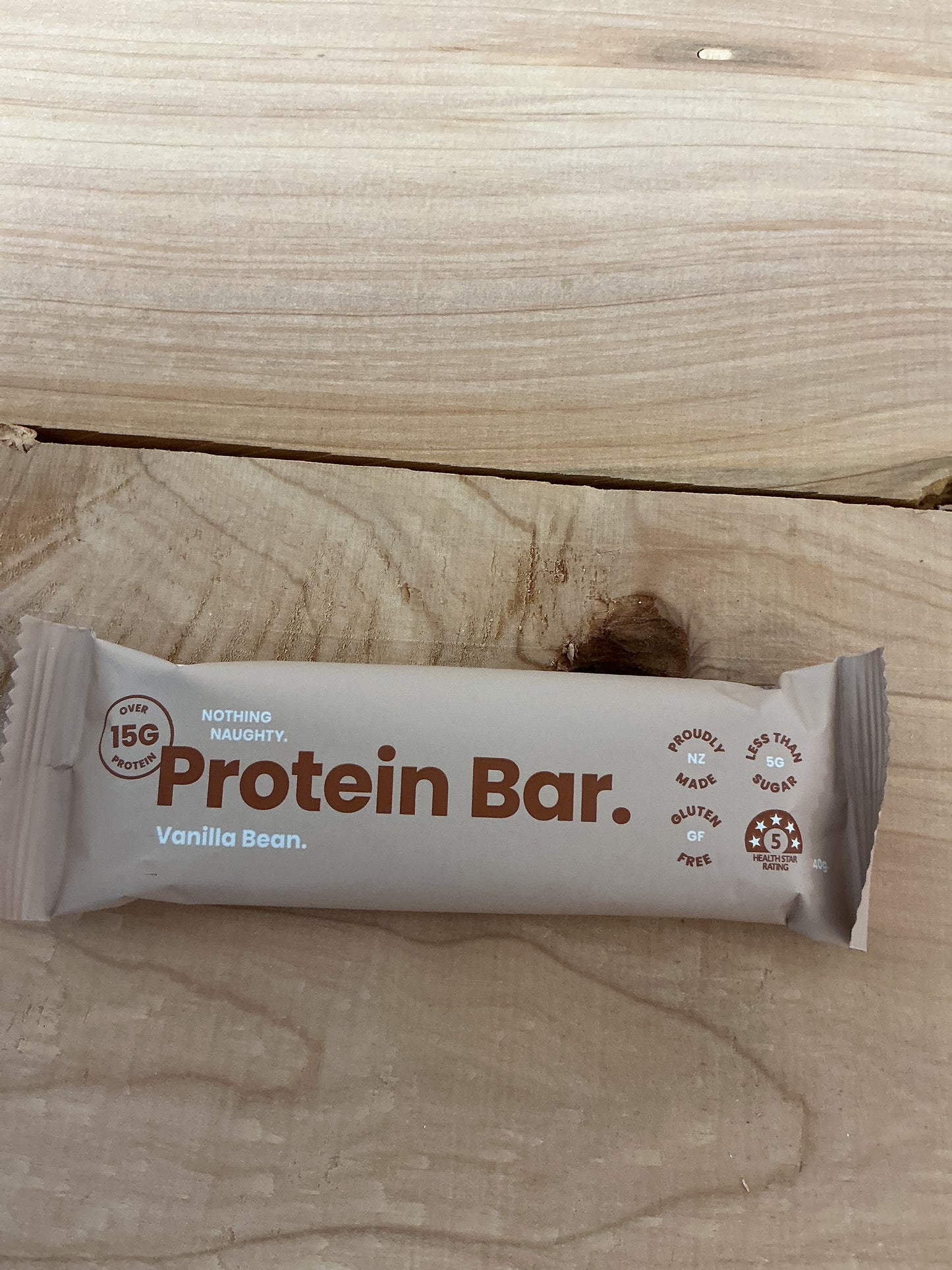 Nothing Naughty Protein Bar Vanilla Bean