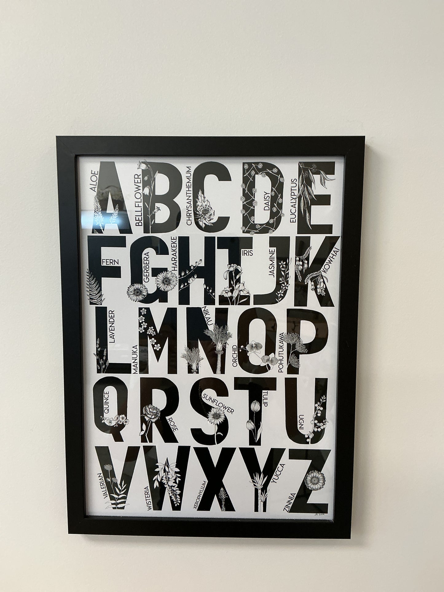 Jasmin Rees Framed Print - Alphabet