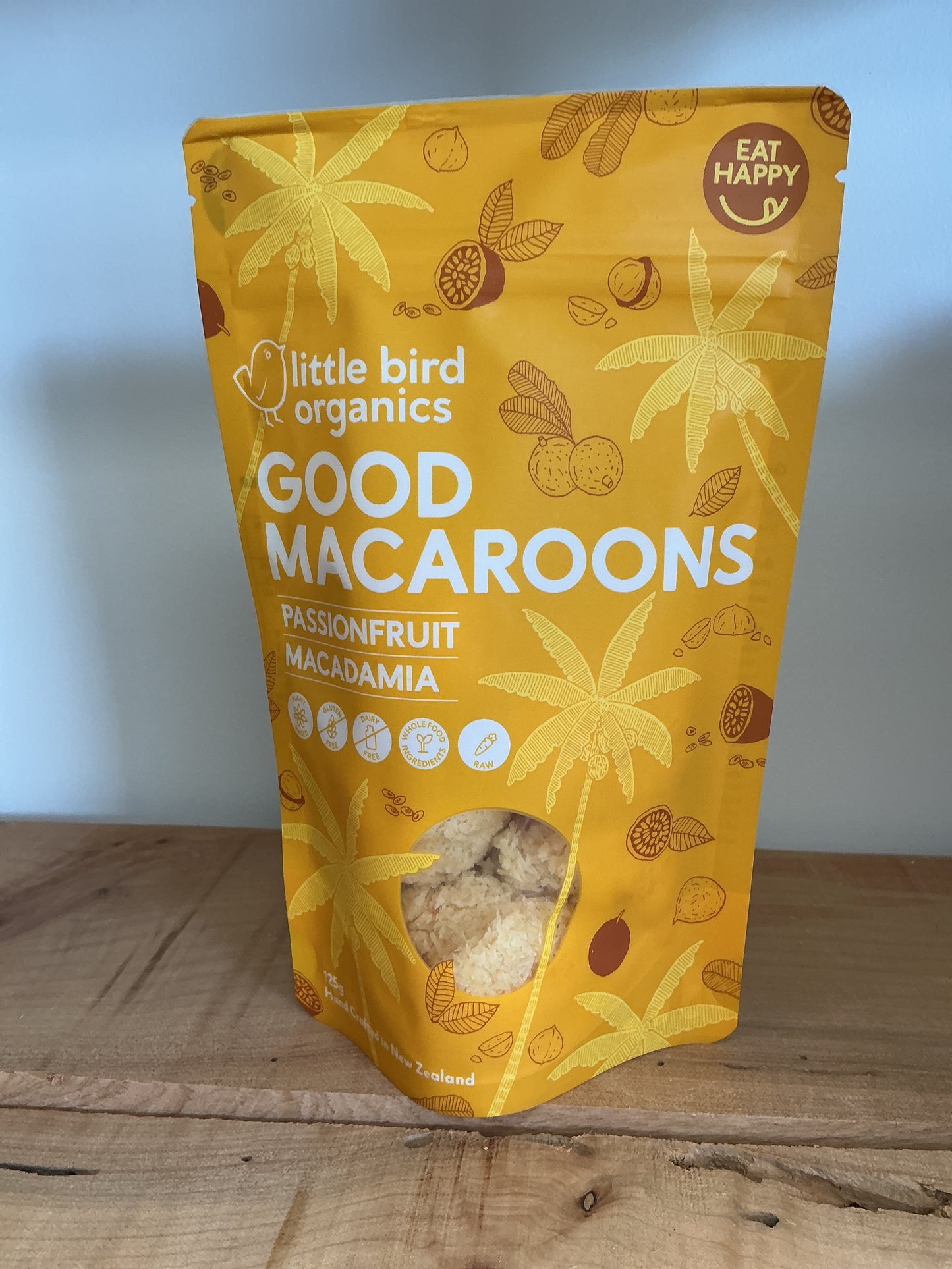 Little Bird Organics Macaroons Passionfruit & Macadamia