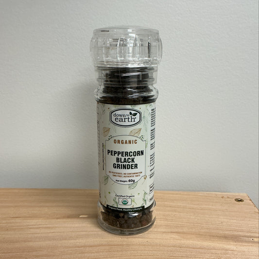 Down to Earth Peppercorn Black Grinder