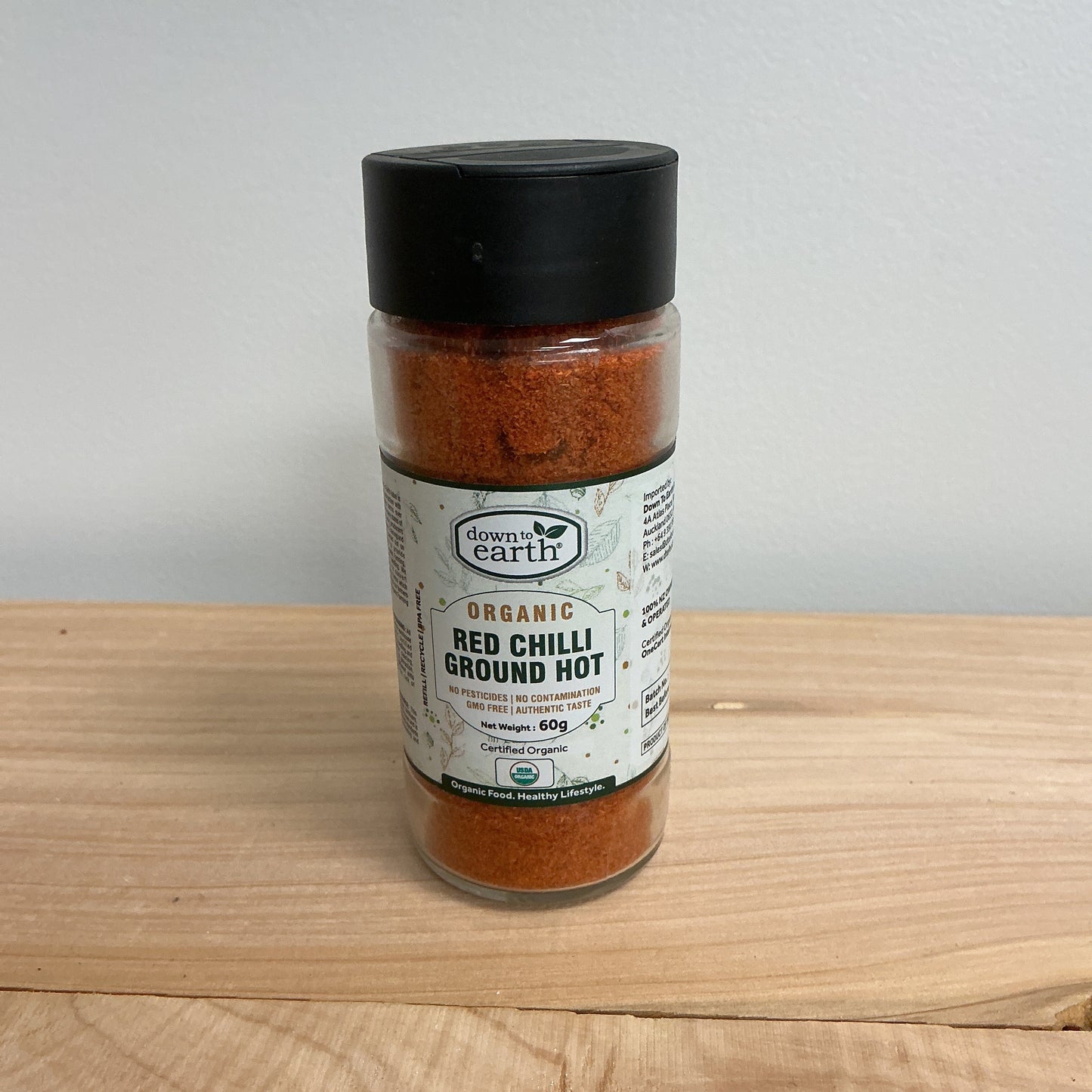 Down to Earth Red Hot Chilli Ground Hot