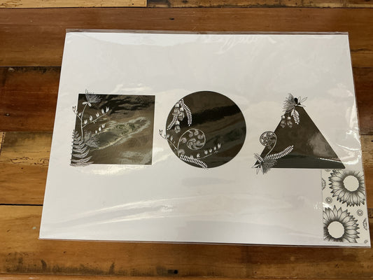 Jasmin Rees A3 Print - shapes