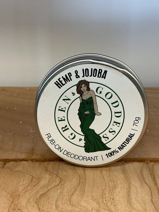 Green Goddess Rub on Deodorant Hemp & Jojoba
