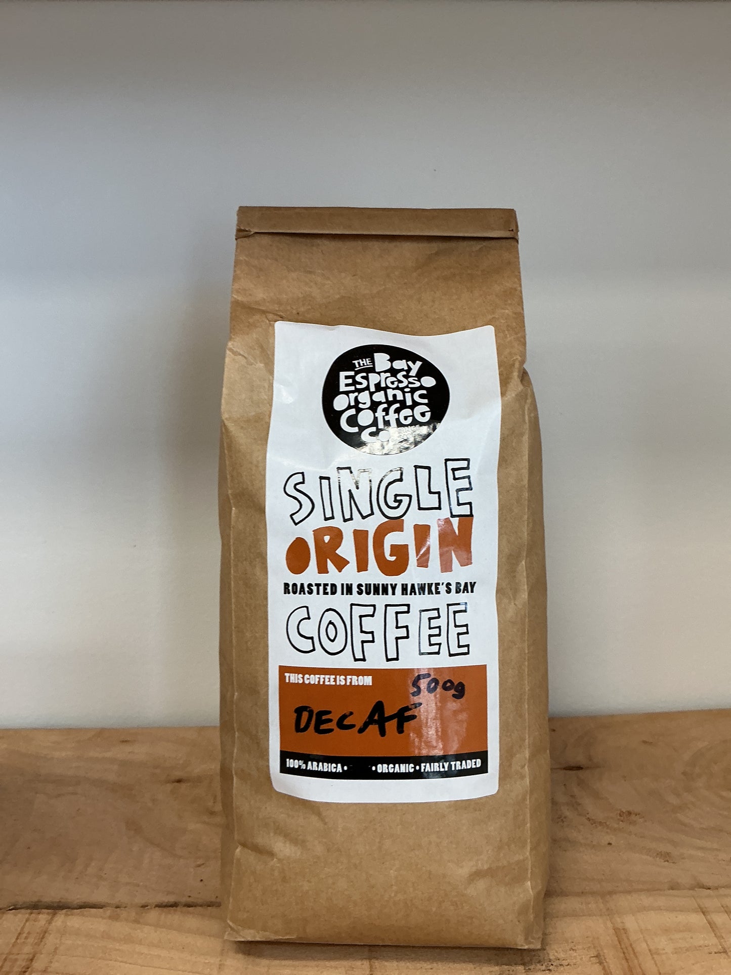 The Bay Espresso Single Origin Coffee Decaf 500g beans